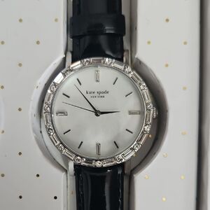 Kate Spade Crystal Bezel Watch With Interchageable Straps